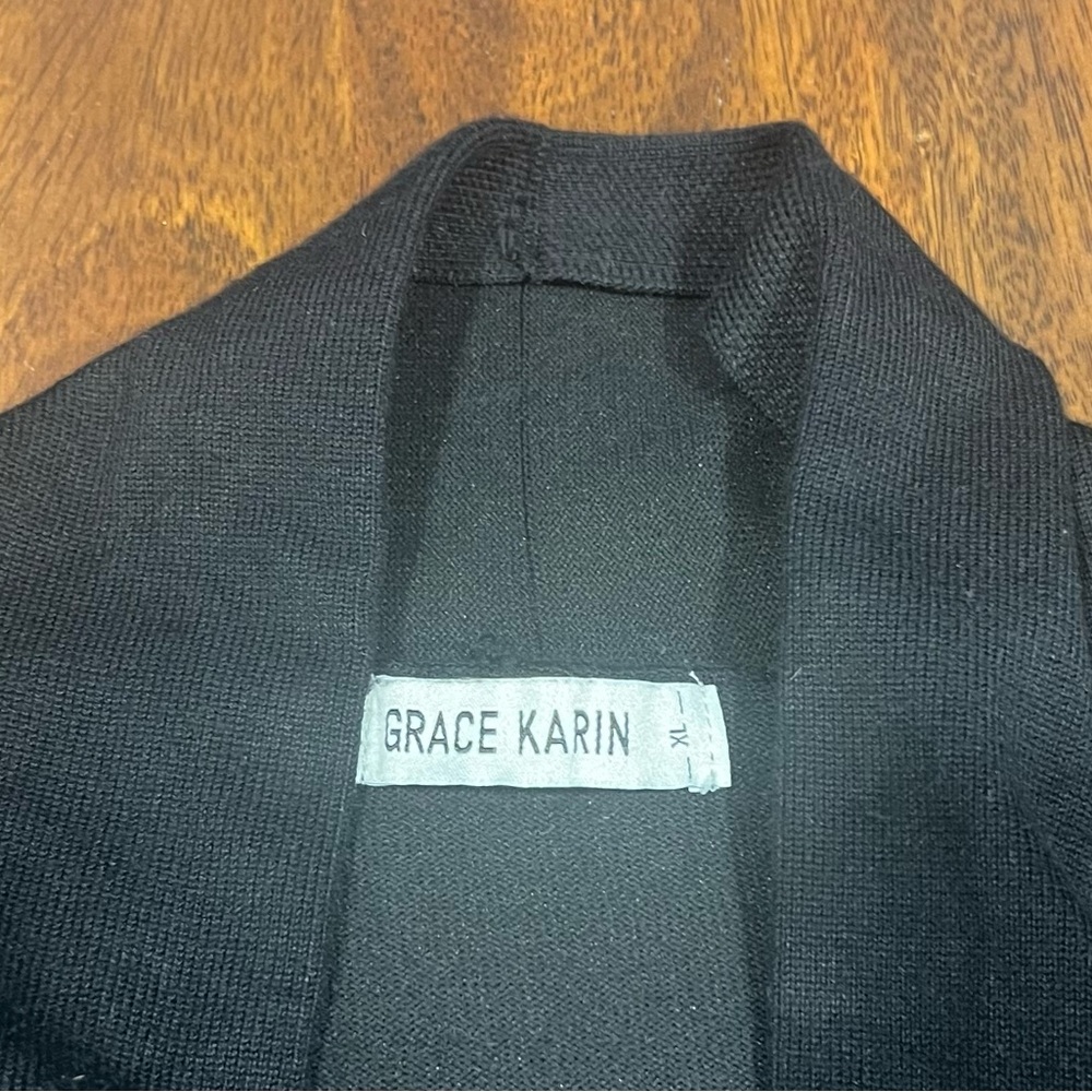 Grace Karin | Essential Solid Open Front Long Kni… - image 4